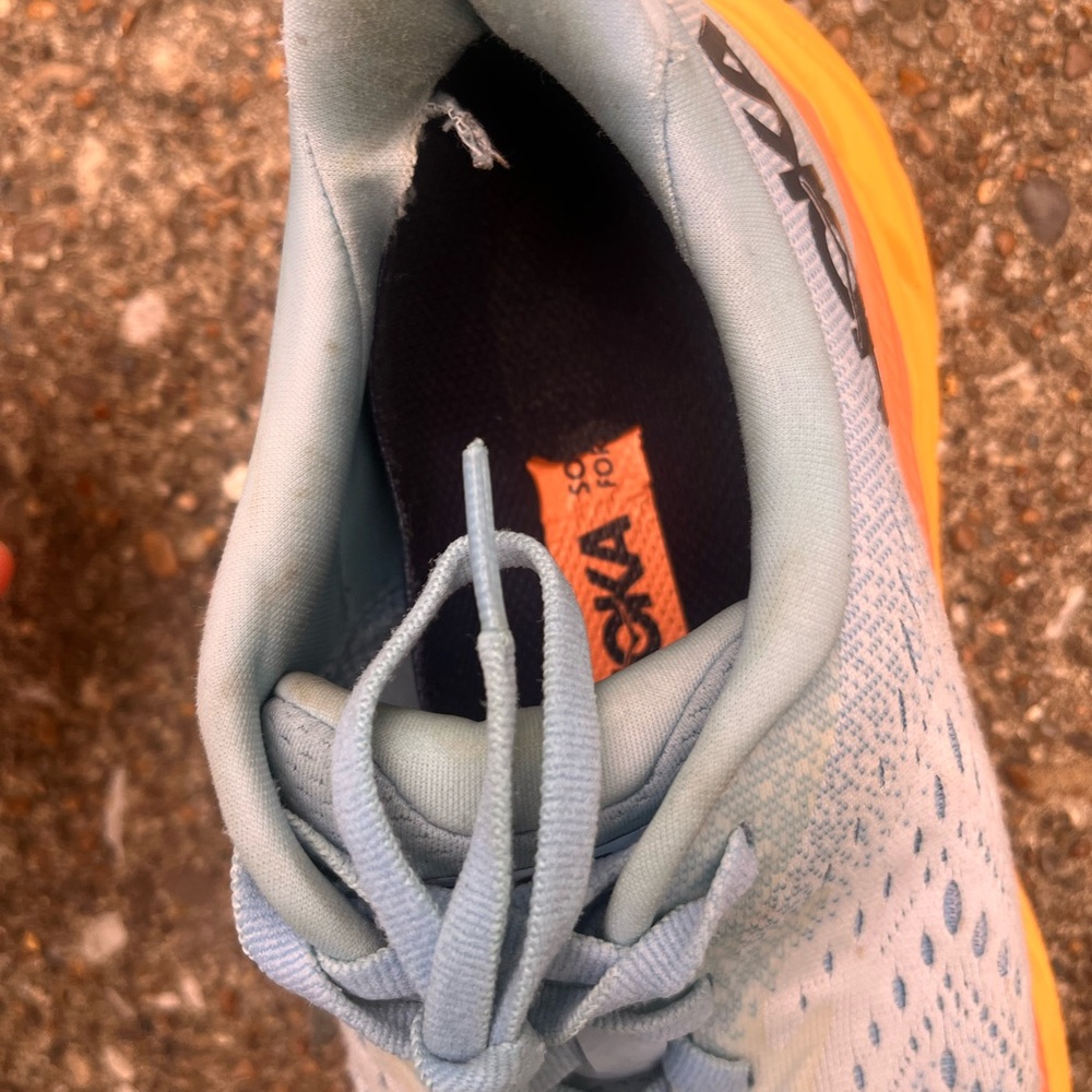 Hoka Women's Athletic Shoes - Light Blue and Orange - Picture 9 of 9
